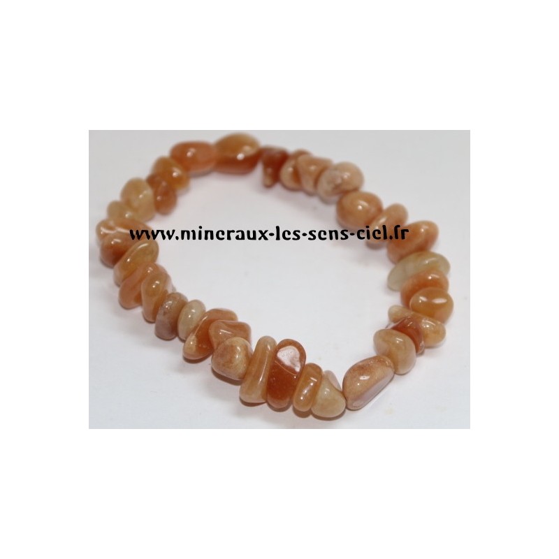 Bracelet nuggets Aventurine rouge