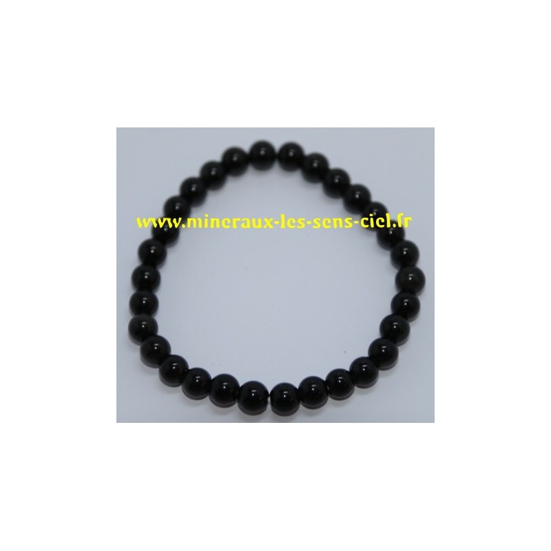 Bracelet Boules 6mm Obsidienne Oeil Céleste