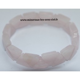 Bracelet Triangle Quartz rose