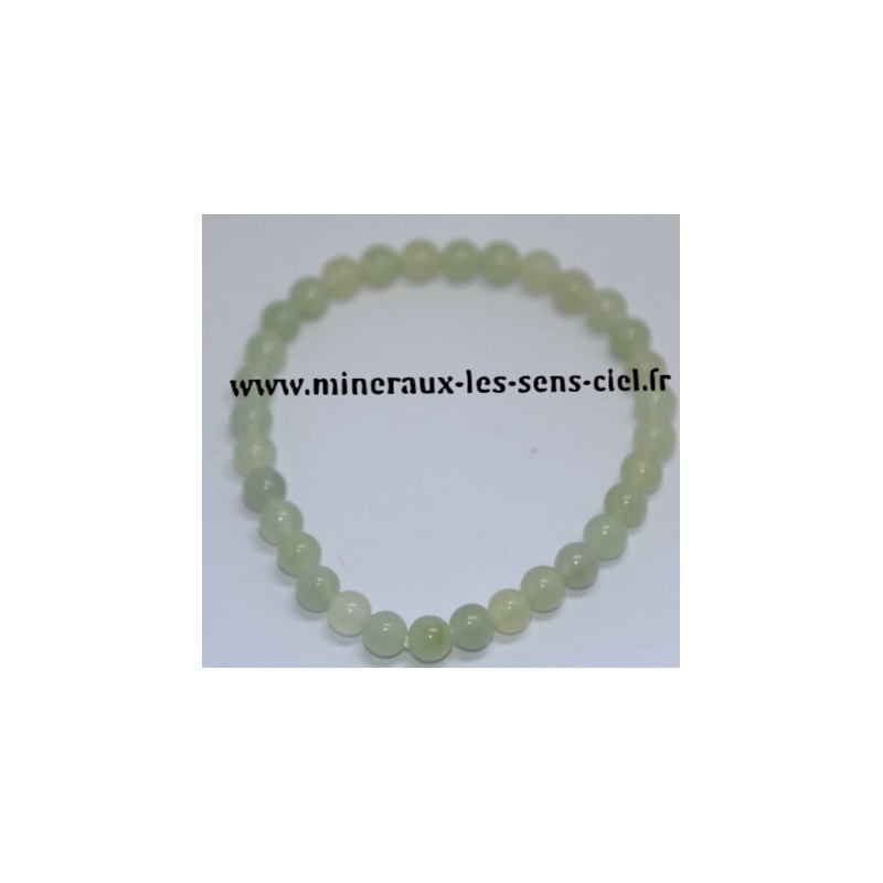 Bracelet Boules 6mm en Jade