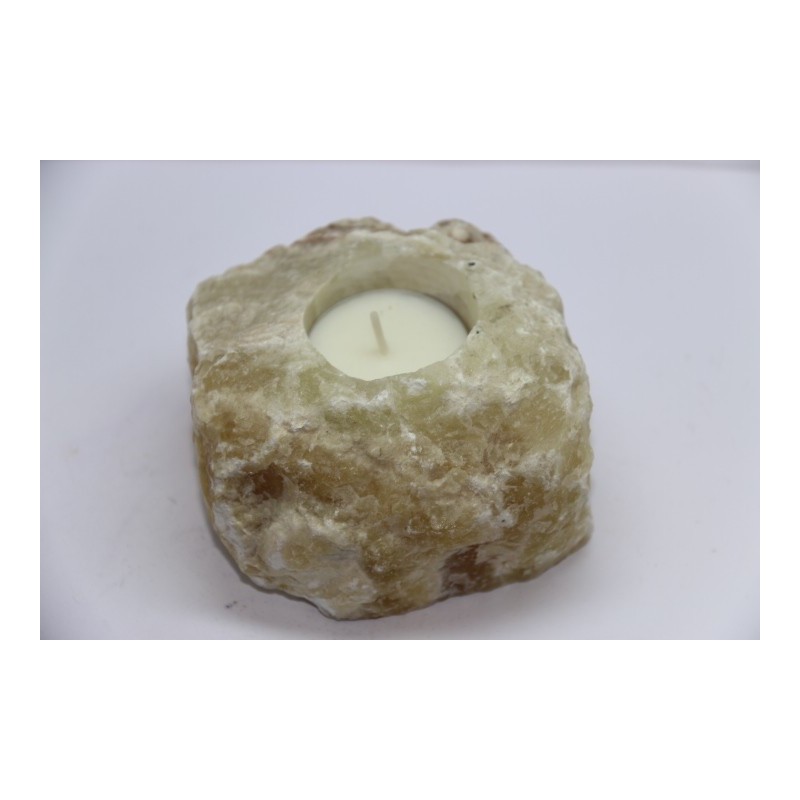 Bougeoir en Calcite Vert