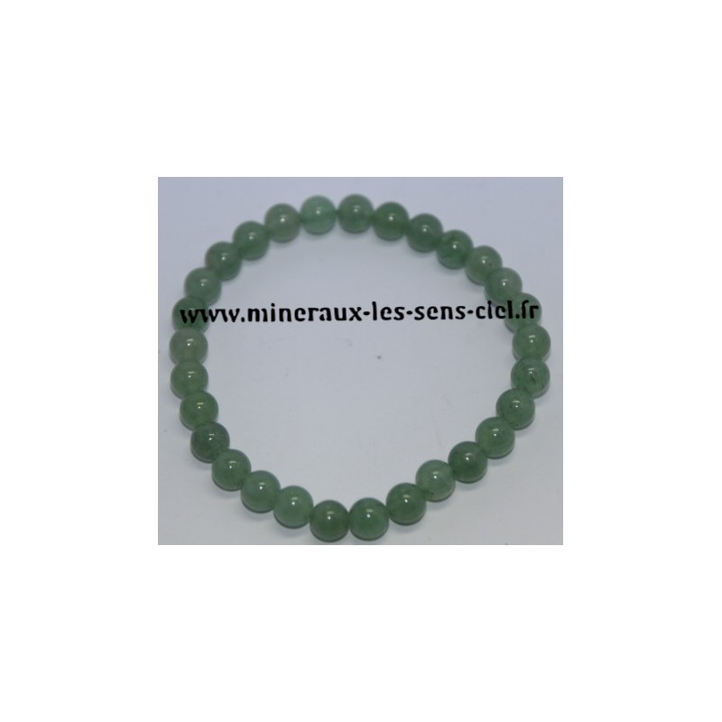 Bracelet Boules 6mm Aventurine Verte