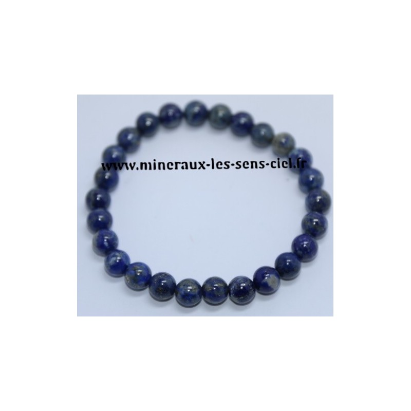 Bracelet Boules 8mm Lapis Lazuli