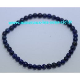 Bracelet Boules 4mm Lapis Lazuli