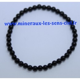 Bracelet Boules 4mm Onyx