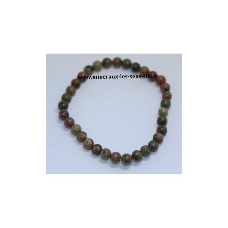 Bracelet Boules 6mm Unakite