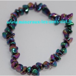 Bracelet Baroque  Rainbow (Hématite Chauffée)