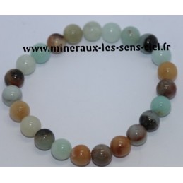 Bracelet Boules 8mm Opale des Andes