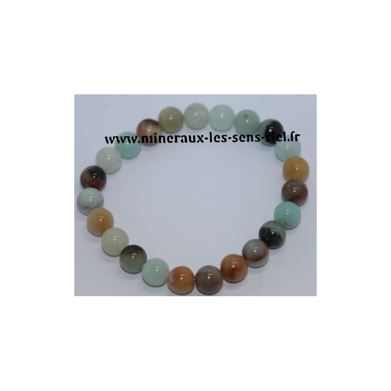 Bracelet Boules 8mm Opale des Andes