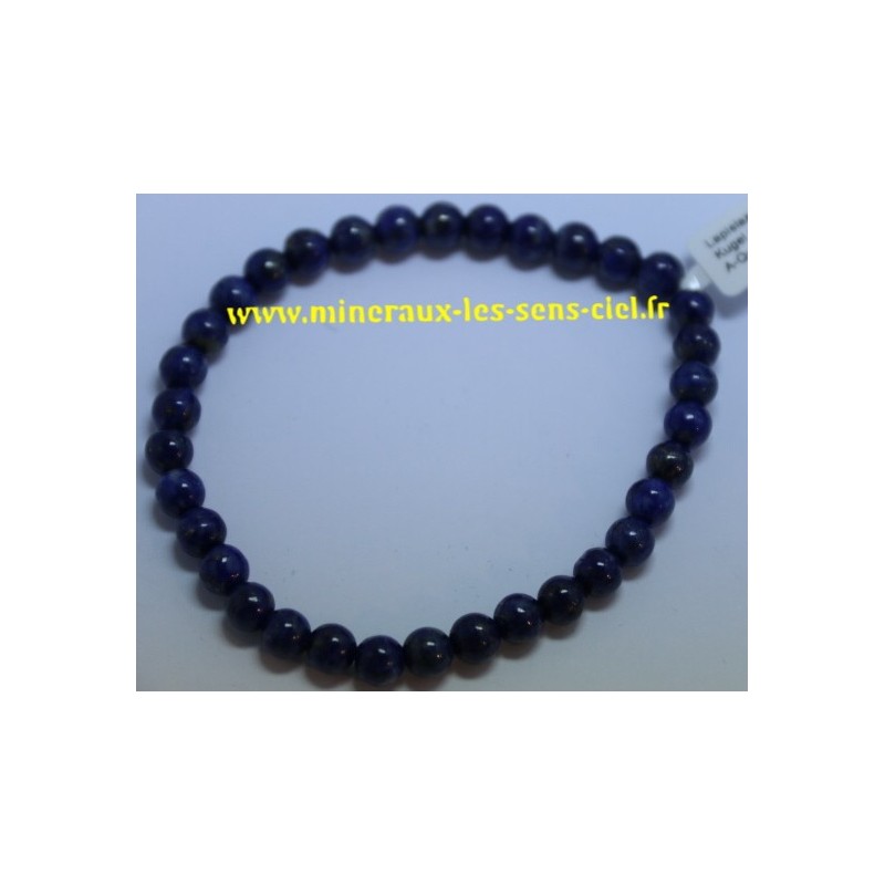 Bracelet Boules 6mm Lapis Lazuli