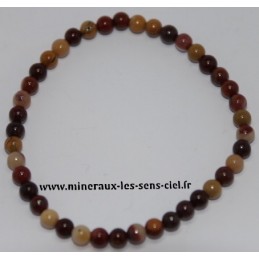 Bracelet Boules 4mm Mokaïte