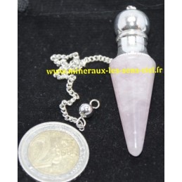 Pendule cone Quartz Rose