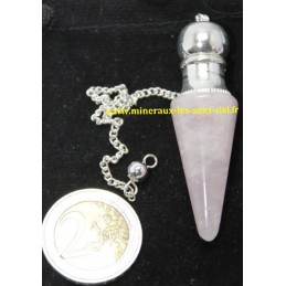 Pendule cone Quartz Rose