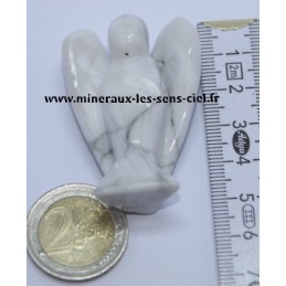 Ange Debout Howlite Blanche 50mm