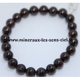 Bracelet Boules 8mm Grenat