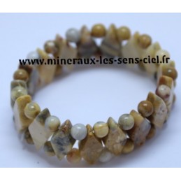 Bracelet Losange Agate Crazy Lace