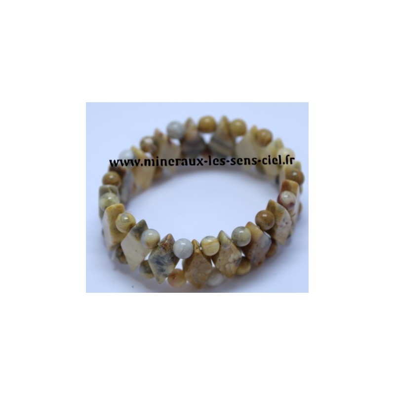 Bracelet Losange Agate Crazy Lace