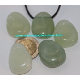 Pendentif goutte Jade Vert