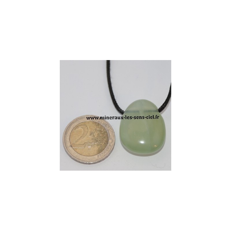 Pendentif goutte Jade Vert