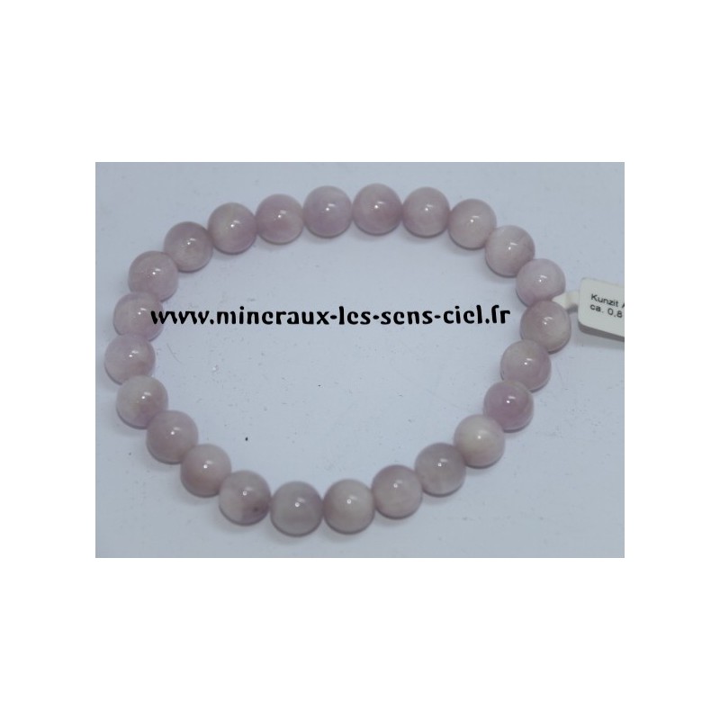 Bracelet Boules 8mm Kunzite