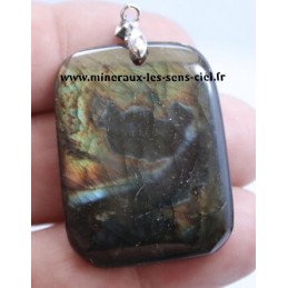 Pendentif plat Labradorite Spectrolite