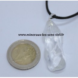 Pendentif Cristal de Roche Brute poli