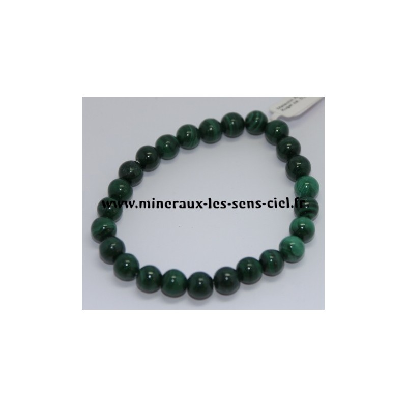 Bracelet Boules 8mm Malachite