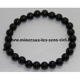 Bracelet Boules 8mm Spinelle noire