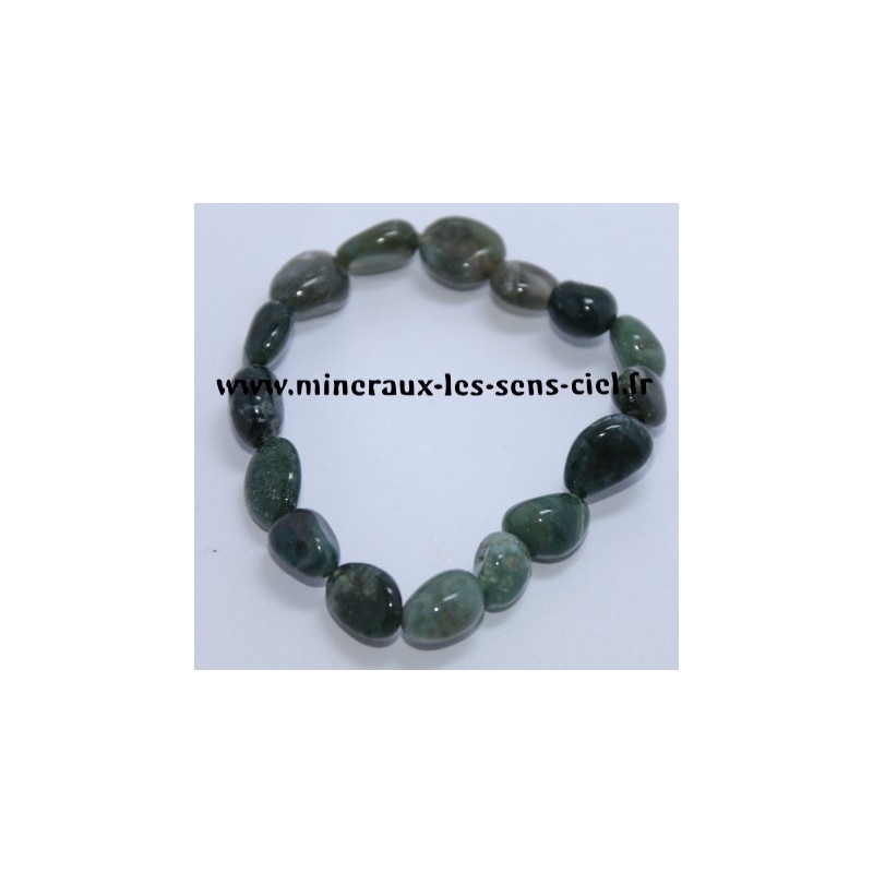 Bracelet Nuggets Agate Mousse