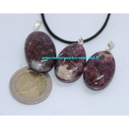 Pendentif Goutte Rubellite