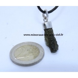 Pendentif Moldavite argent