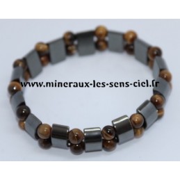 Bracelet Hématite et Oeil de Tigre