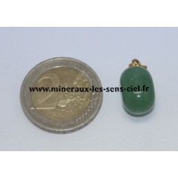 Pendentif Aventurine verte pierre roulée