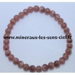 Bracelet Boules 6mm Rhodochrosite