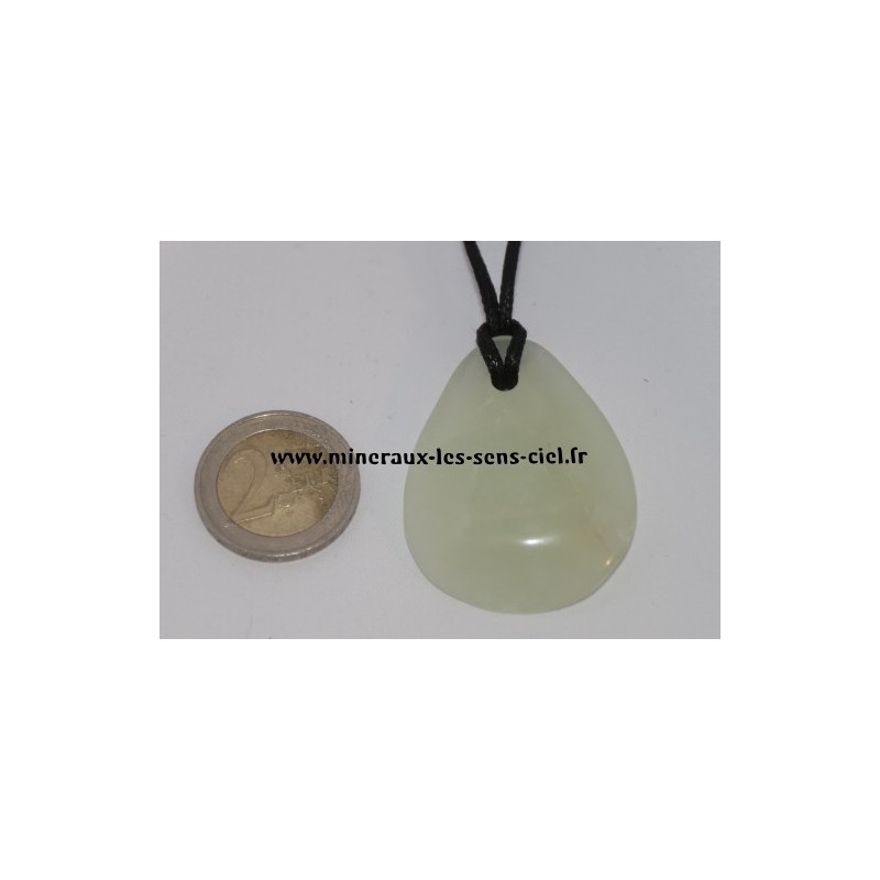 Pendentif Chips Jade Vert