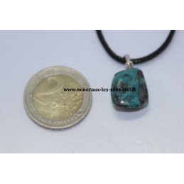 Pendentif Chrysocolle bélière en argent