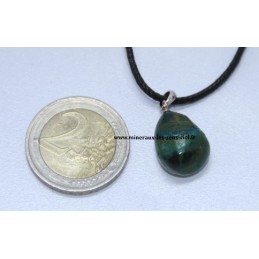 Pendentif Chrysocolle bélière en argent