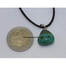 Pendentif Chrysocolle bélière en argent