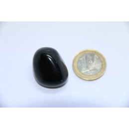 Agate Noire pierre roulée