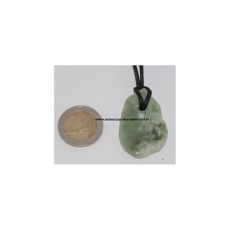 Pendentif Plaque Jade Vert