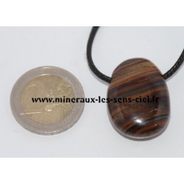 Pendentif Goutte Fer de Tigre