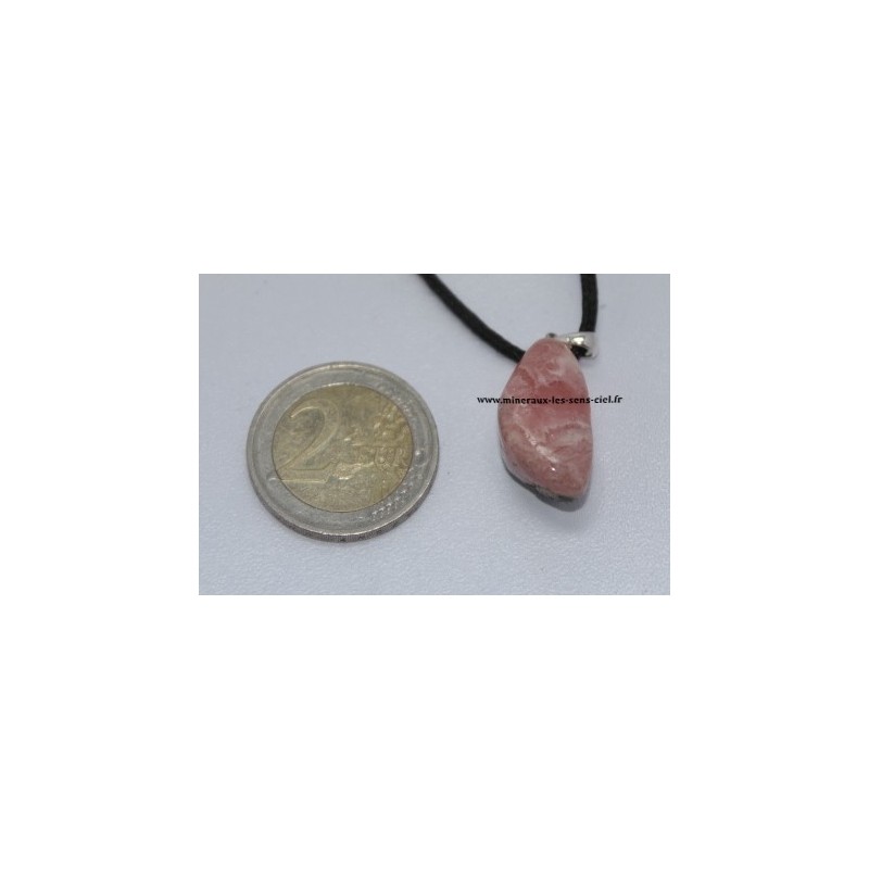 Pendentif Rhodochrosite pierre roulée