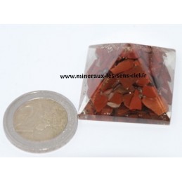 Pyramide Orgonite Jaspe Rouge