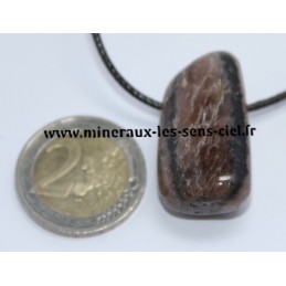 Pendentif Chiastolite Pierre Roulée