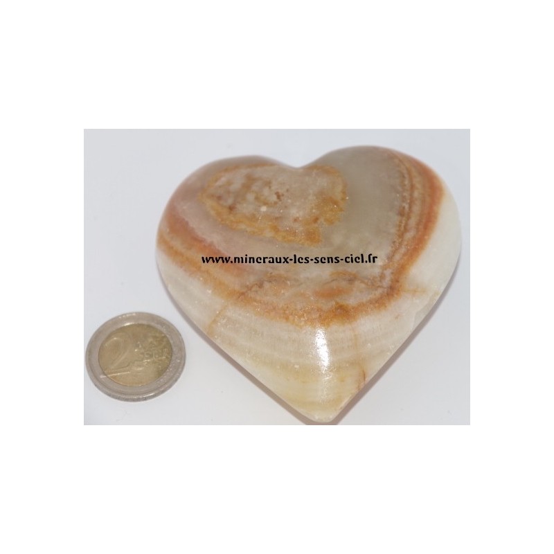 Coeur Onyx Marbre 7,5 cm 