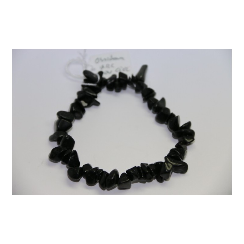 Bracelet Baroque Obsidienne Noire