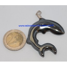 Pendentif Requin en Hématite