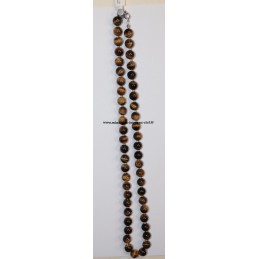 Collier Boules 10mm Oeil de Tigre