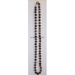 Collier Boules 8mm Oeil de Tigre