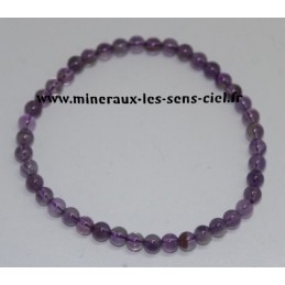 Bracelet Boules 4mm Améthyste